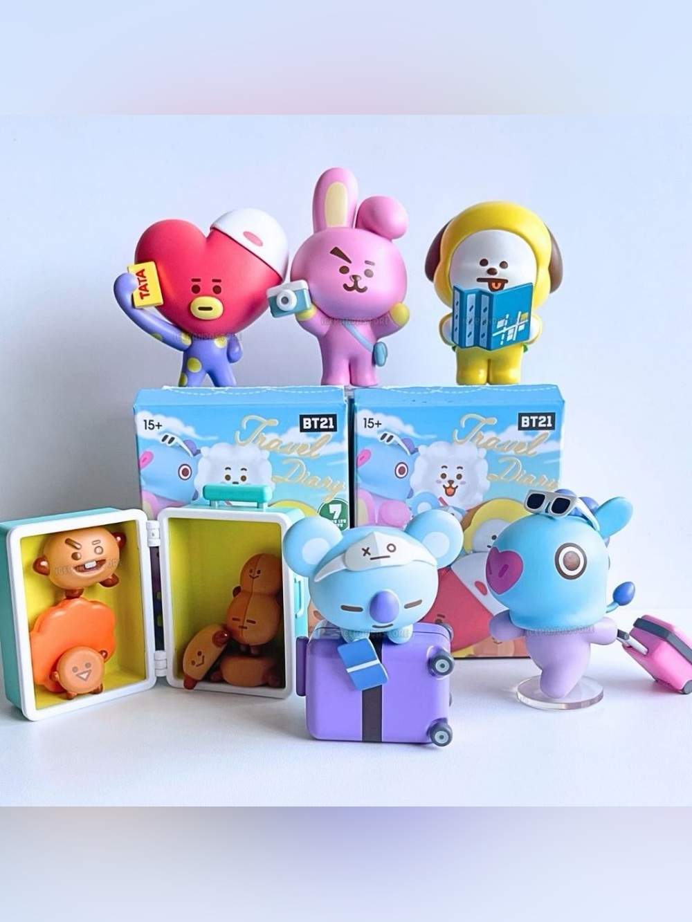 Miniso x BT21 Travel Diary Blind box collab